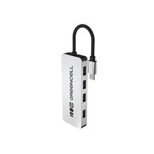 Green Cell USB-C 4v1 HUB (4×USB 3.0) – rychlý přenos 5 Gb/s, hliníkové pouzdro