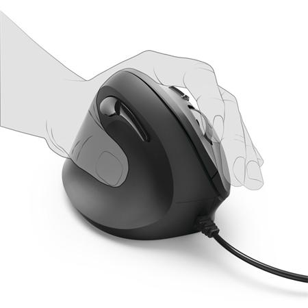 Hama vertikální, ergonomická kabelová myš pro