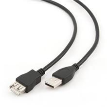 Kabel GEMBIRD C-TECH USB A-A 3m 2.0 prodlužovací HQ Black, zlacené kontakty