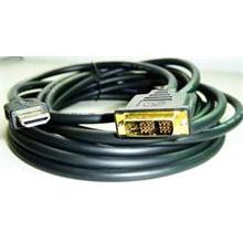 Kabel HDMI-DVI 2m, M / M stíněný, zlacené
