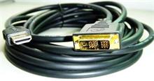 Kabel HDMI-DVI 5m, 1.3, M / M stíněný, zlacené kontakty