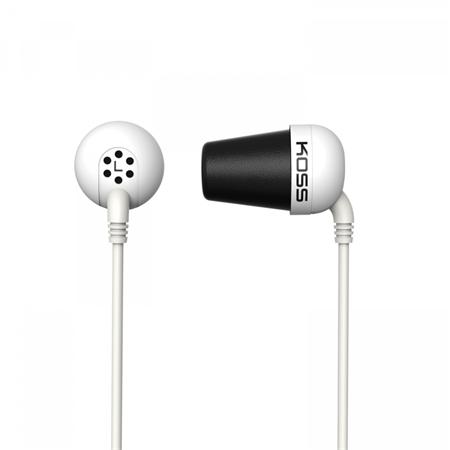 KOSS sluchátka THE PLUG bílá, sluchátka do uší,