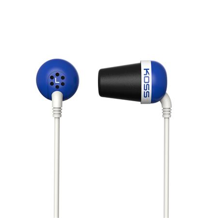 KOSS sluchátka THE PLUG modrá, sluchátka do uší,