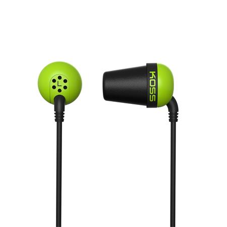 KOSS sluchátka THE PLUG zelená, sluchátka do uší,