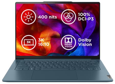 Lenovo YOGA PRO 7 14ARP8, zelená (83AU002GCK)
