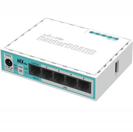 MikroTik RouterBOARD RB750r2, hEX lite, ROS L4,