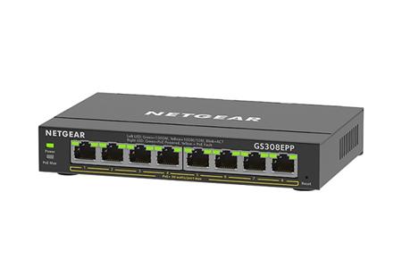 Netgear 8PT GE PLUS SWCH W/ HI-PWR