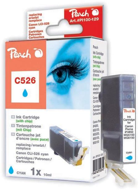 PEACH kompatibilní cartridge Canon CLI-526C,