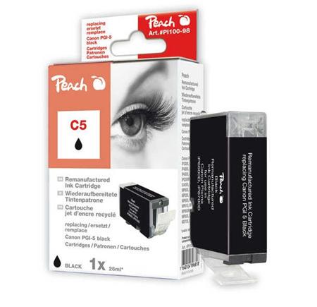 PEACH kompatibilní cartridge Canon PGI-5 black,