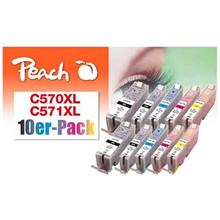 PEACH kompatibilní cartridge Canon PGI-570XL/CLI-571XL Combi pack (10) 8x13 ml,2x Black, 2xCyan,2xMagenta,2xYellow,2xBl