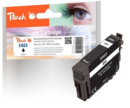 PEACH kompatibilní cartridge Epson No 603, black,