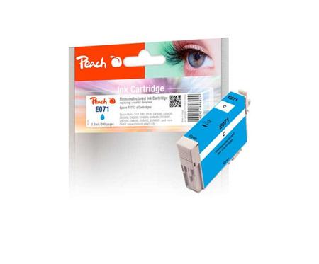 PEACH kompatibilní cartridge Epson T0712, cyan,