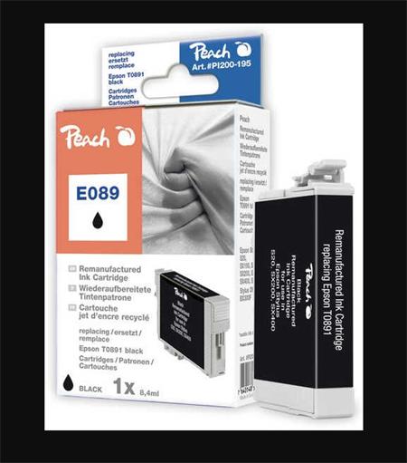 PEACH kompatibilní cartridge Epson T0891, Black,