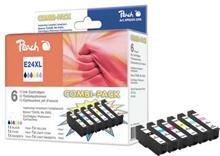 PEACH kompatibilní cartridge Epson T2438, No 24XL MultiPack, bk, c, m, y, lc, lm