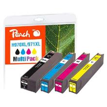 PEACH kompatibilní cartridge HP OJ X451, 970XL/971XL, MultiPack, REM,PI300-5225, bk, c, m, y, 1x250/3x110ml,