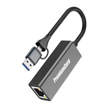 PremiumCord Adapter USB-C a USB-A na Gigabit 10/100/1000Mbps 15cm