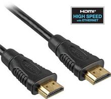 PremiumCord HDMI High Speed + Ethernet kabel, zlacené konektory, 2m