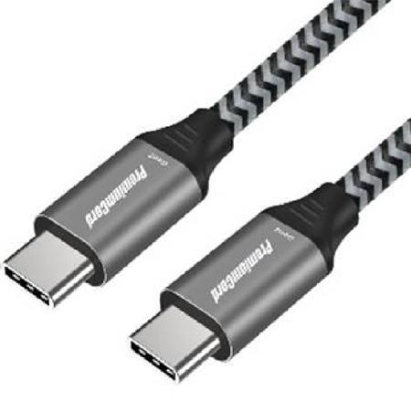 PremiumCord Kabel USB-C M/M, 100W 20V/5A 480Mbps