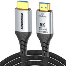PremiumCord Ultra High Speed HDMI 2.1 optický fiber kabel 8K@60Hz,zlacené 15m