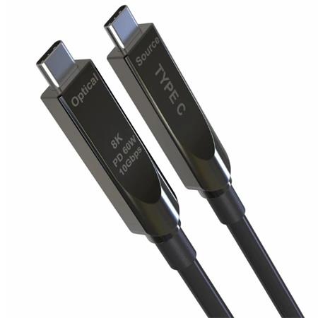 PremiumCord USB-C kabel GEN2 AOC DP1.4 video