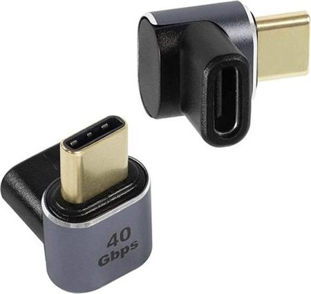 PremiumCord zahnutý 90° Adaptér USB-C Female -