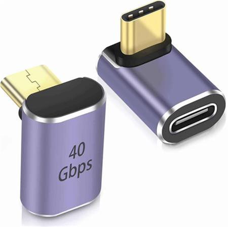 PremiumCord zahnutý 90° Adaptér USB-C Female -