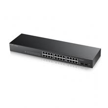 ZyXEL GS1900-24, 24-port GbE L2 Smart Switch, rackmount, fanless