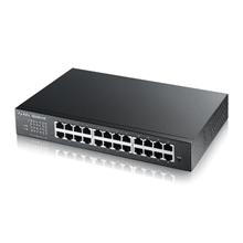 Zyxel GS1900-24Ev3, 24-port Desktop Gigabit Web Smart switch: 24x Gigabit metal, IPv6, 802.3az (Green)